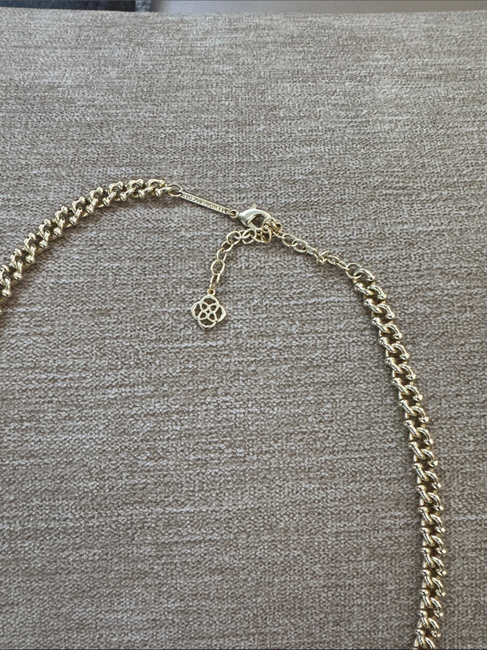 Kendra Scott Long Polished Gold Chain Necklace - Picture 2 of 3